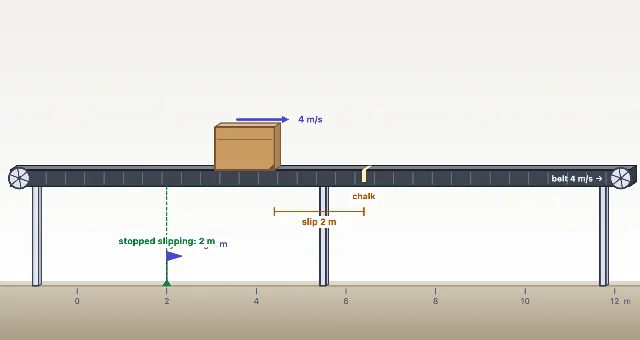 A picture of the Belt Drop simulation