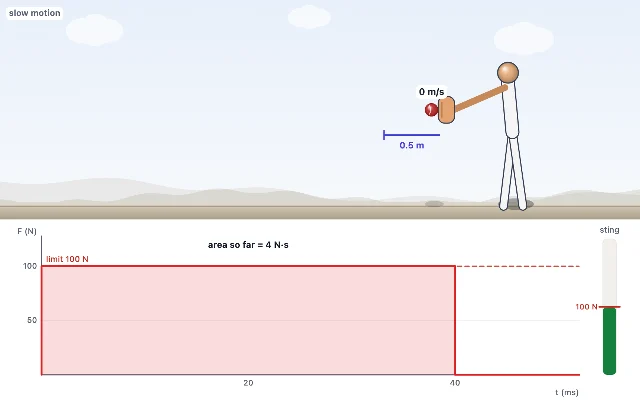 A picture of the Catch the Ball simulation