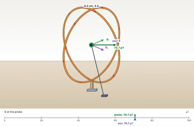 A picture of the Coil Probe simulation