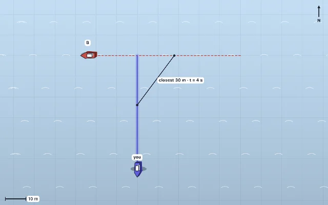 A picture of the Collision Course simulation