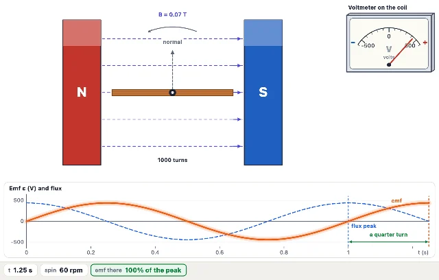 A picture of the Dynamo Spin simulation