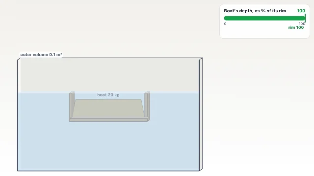 A picture of the Float or Sink simulation