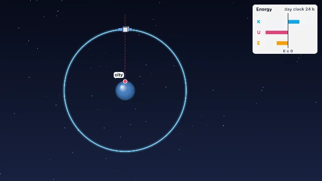 A picture of the Orbit Launcher simulation