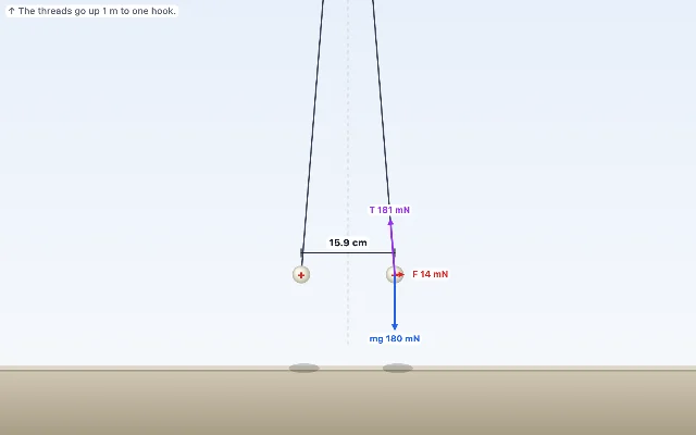 A picture of the Pith Balls simulation