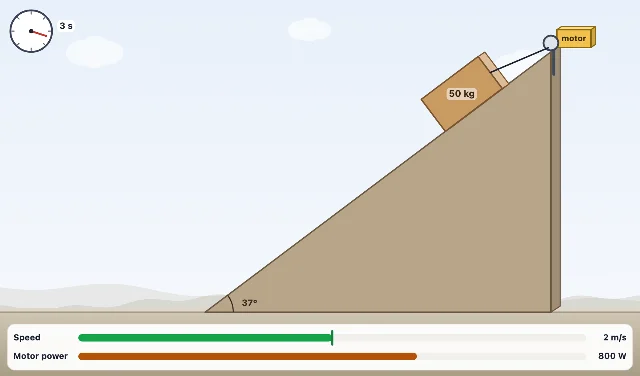 A picture of the Power Climb simulation