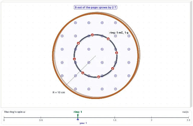 A picture of the Solenoid Lab simulation