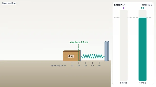 A picture of the Spring Launcher simulation